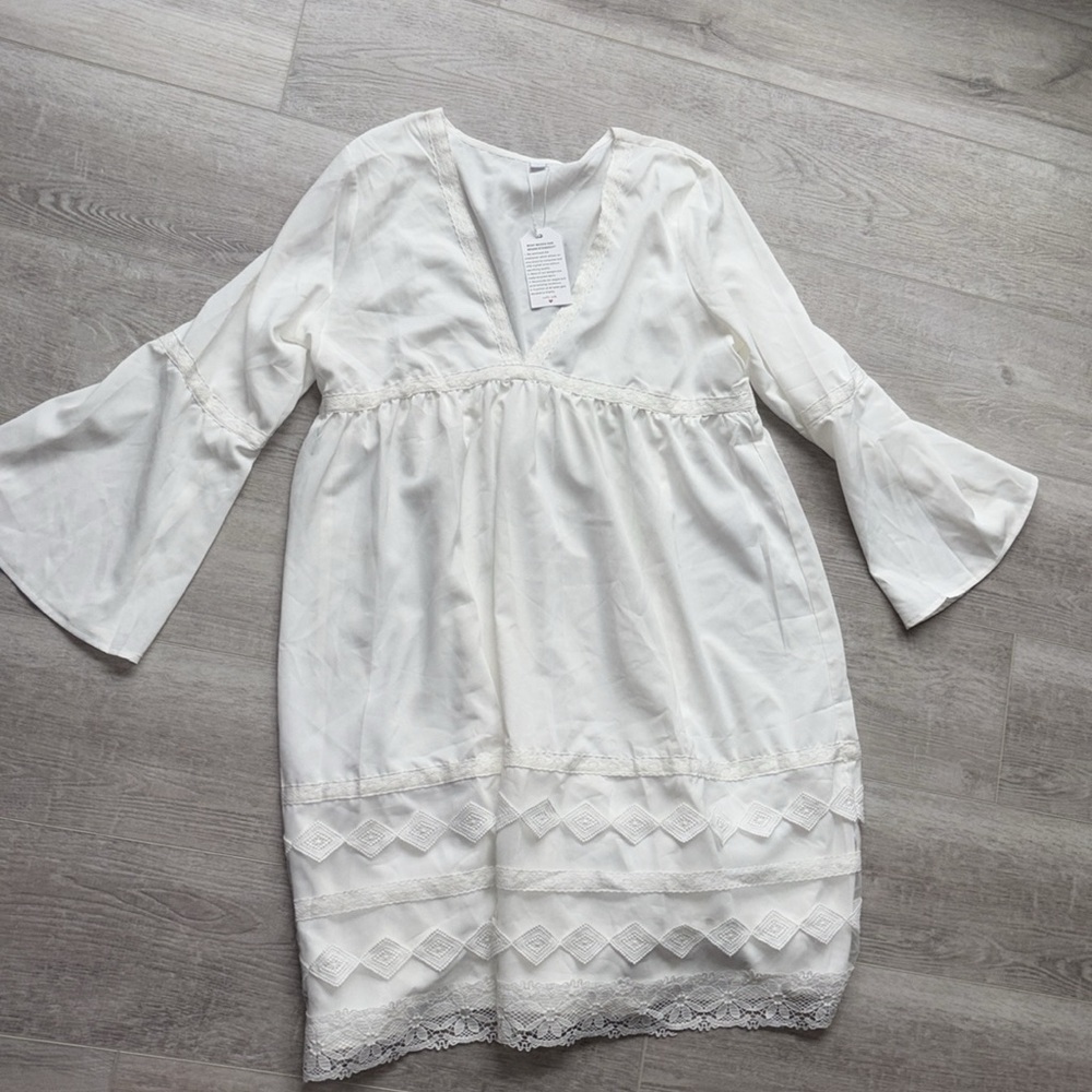 White dress size large